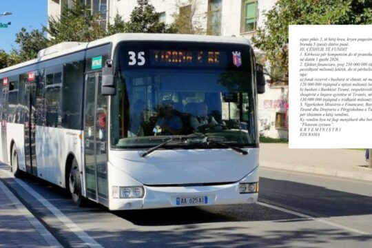 Qeveria miraton subvencion 50 lekë për litër karburanti për transportin publik