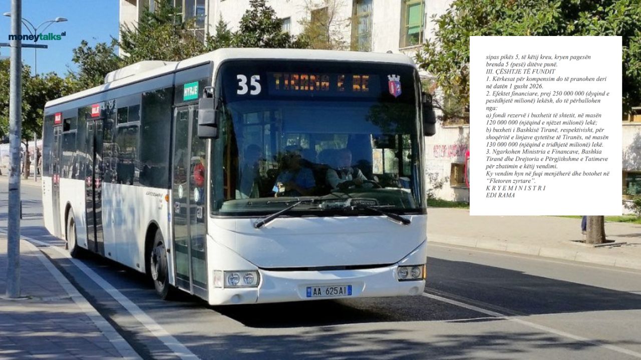 Qeveria miraton subvencion 50 lekë për litër karburanti për transportin publik